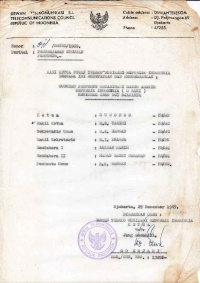 surat pengesahan pengurus ODJ Januari 1969